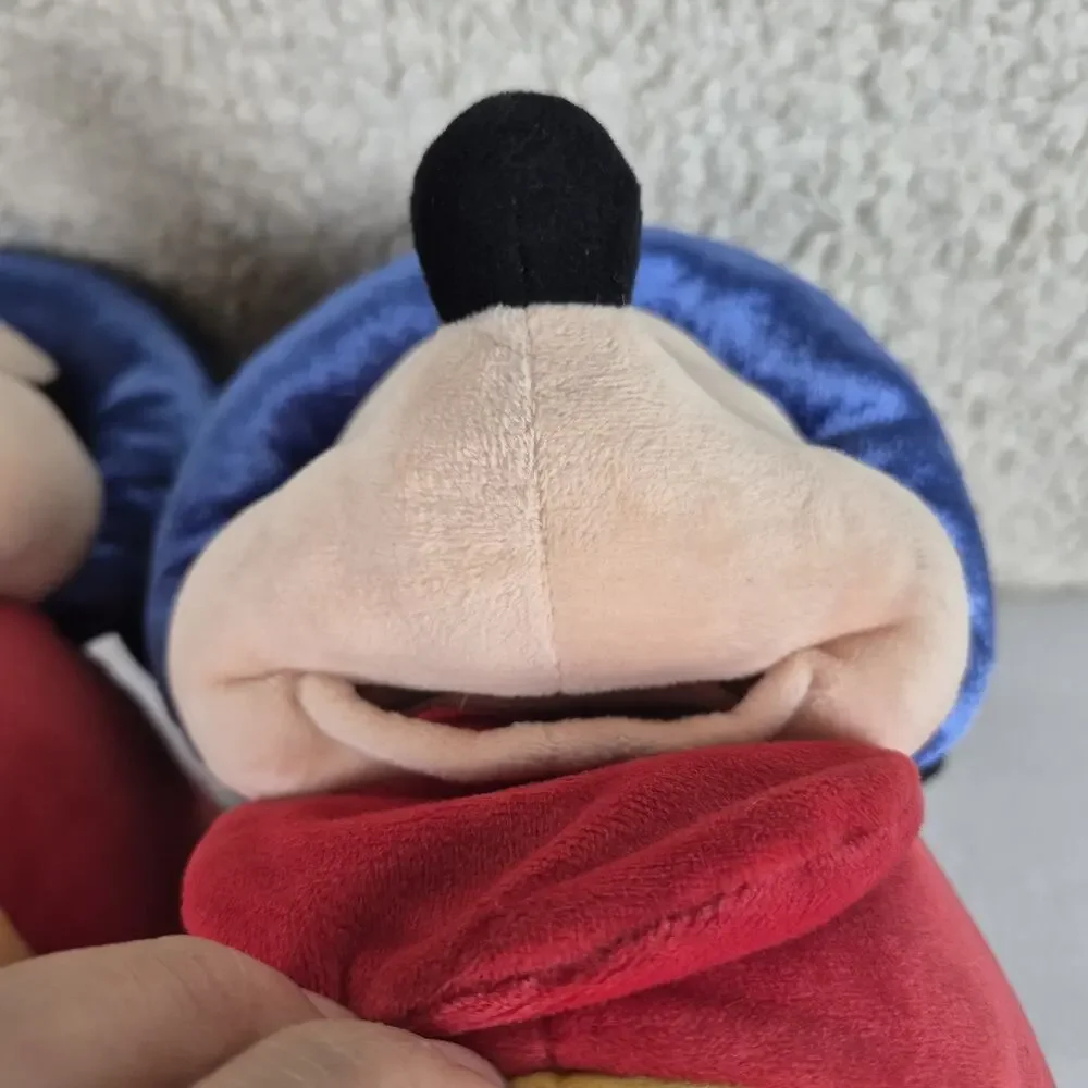 Disney D23 EXPO 2019 HAPPY FEET Sorcerer Mickey Slipper Plush Fantasia - M/L